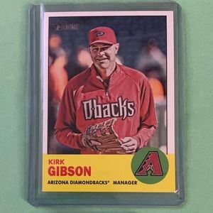 Kirk Gibson #166 2012 Topps Heritage Baseball Trading Card